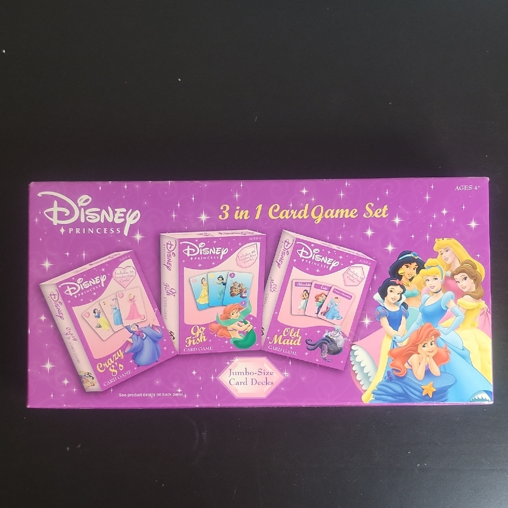 Vtg, Disney Princess Card Games Set - Purple (2005)